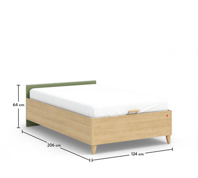 Loof Headless Bed With Base (120x200 cm)