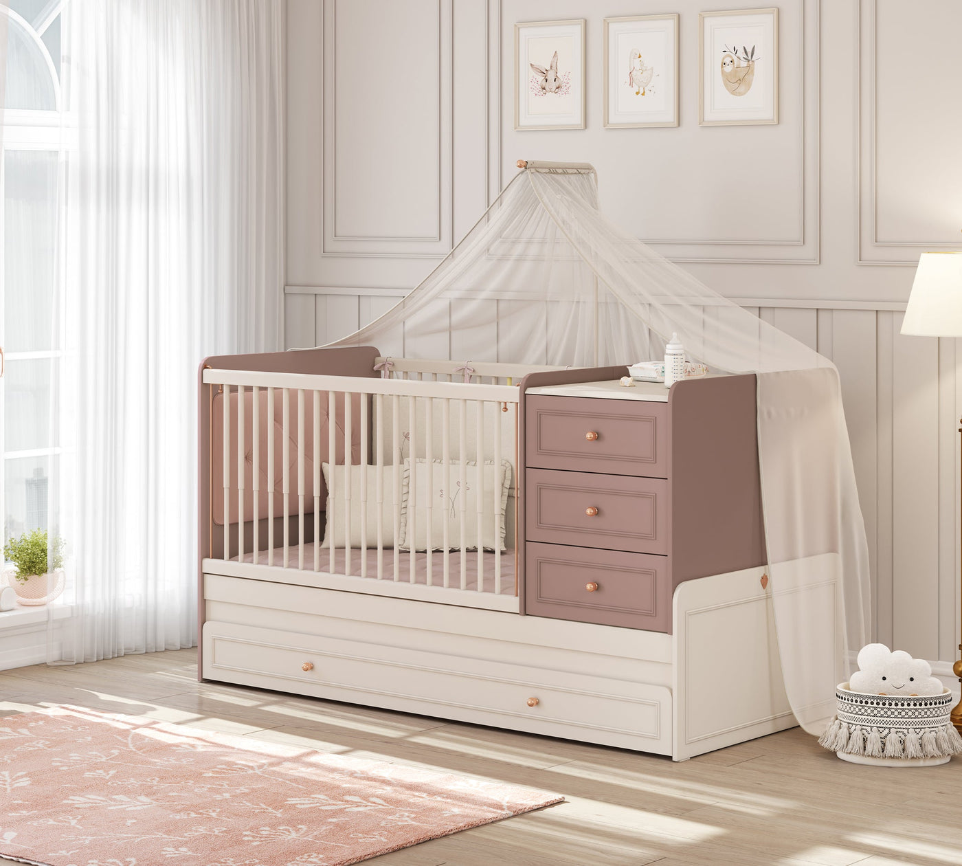 Baby Elegance Sl Convertible Baby Bed (With Parent Bed) (80x180 cm)