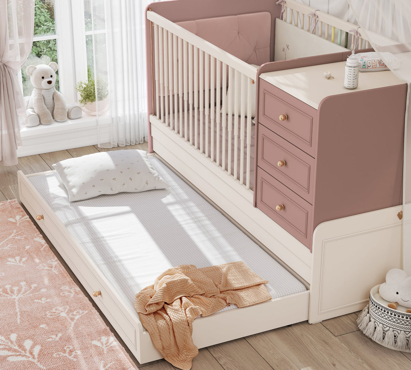 Baby Elegance Sl Convertible Baby Bed (With Parent Bed) (80x180 cm)