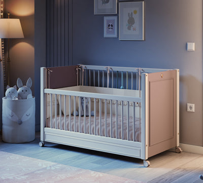 Baby Elegance With Wheel Baby Bed Oak (60x120 cm)