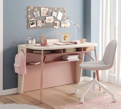 Elegance Metal Legged Study Desk (With Study Unit)
