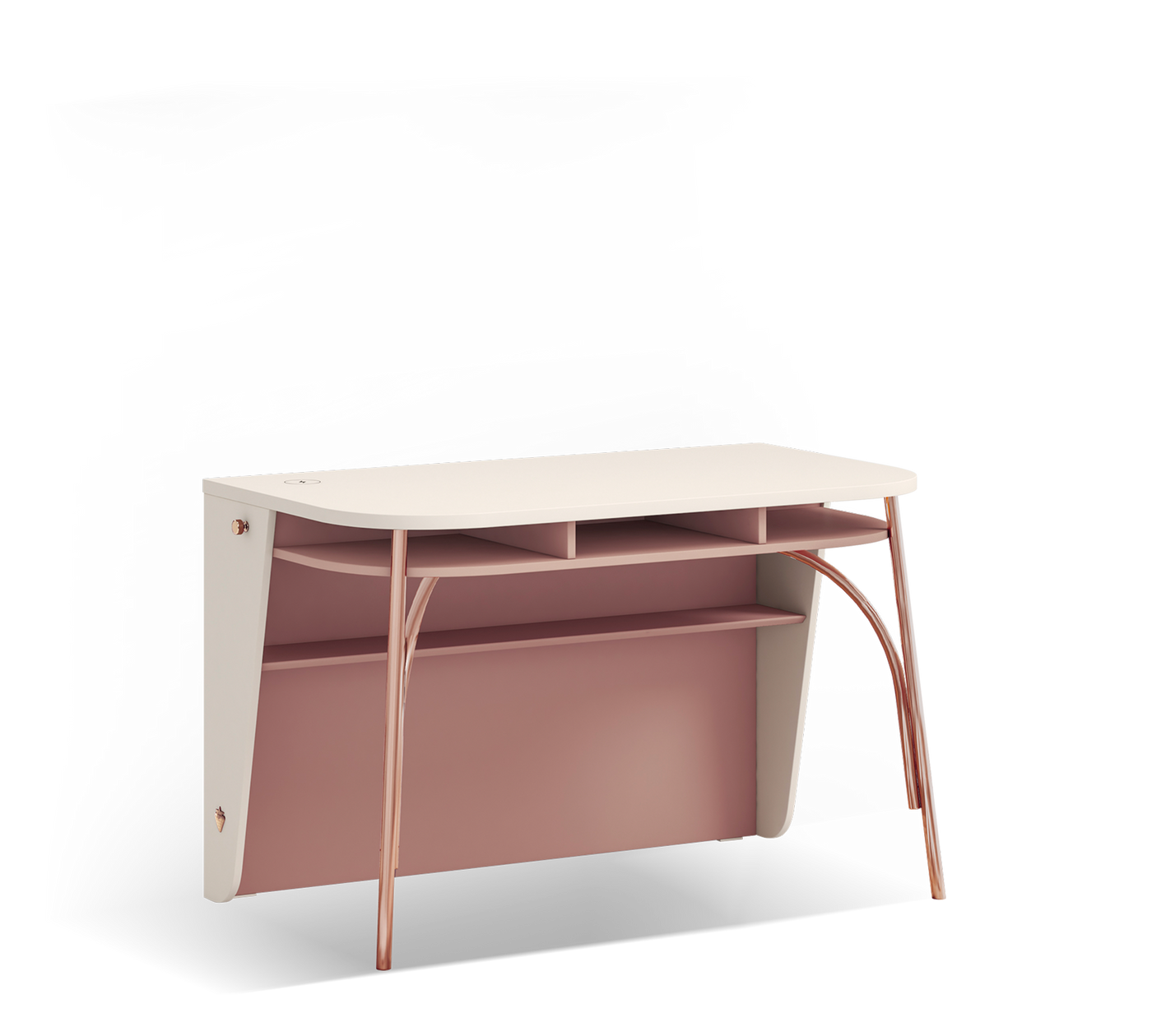 Elegance Metal Legged Study Desk (With Study Unit)