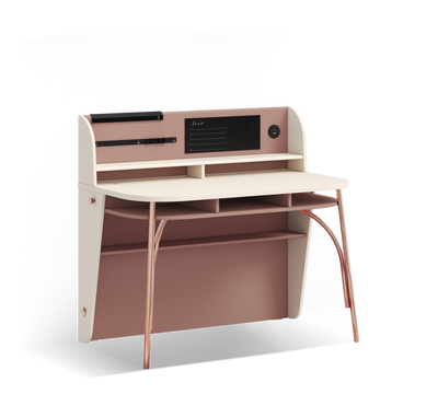 Elegance Metal Legged Study Desk (With Study Unit)