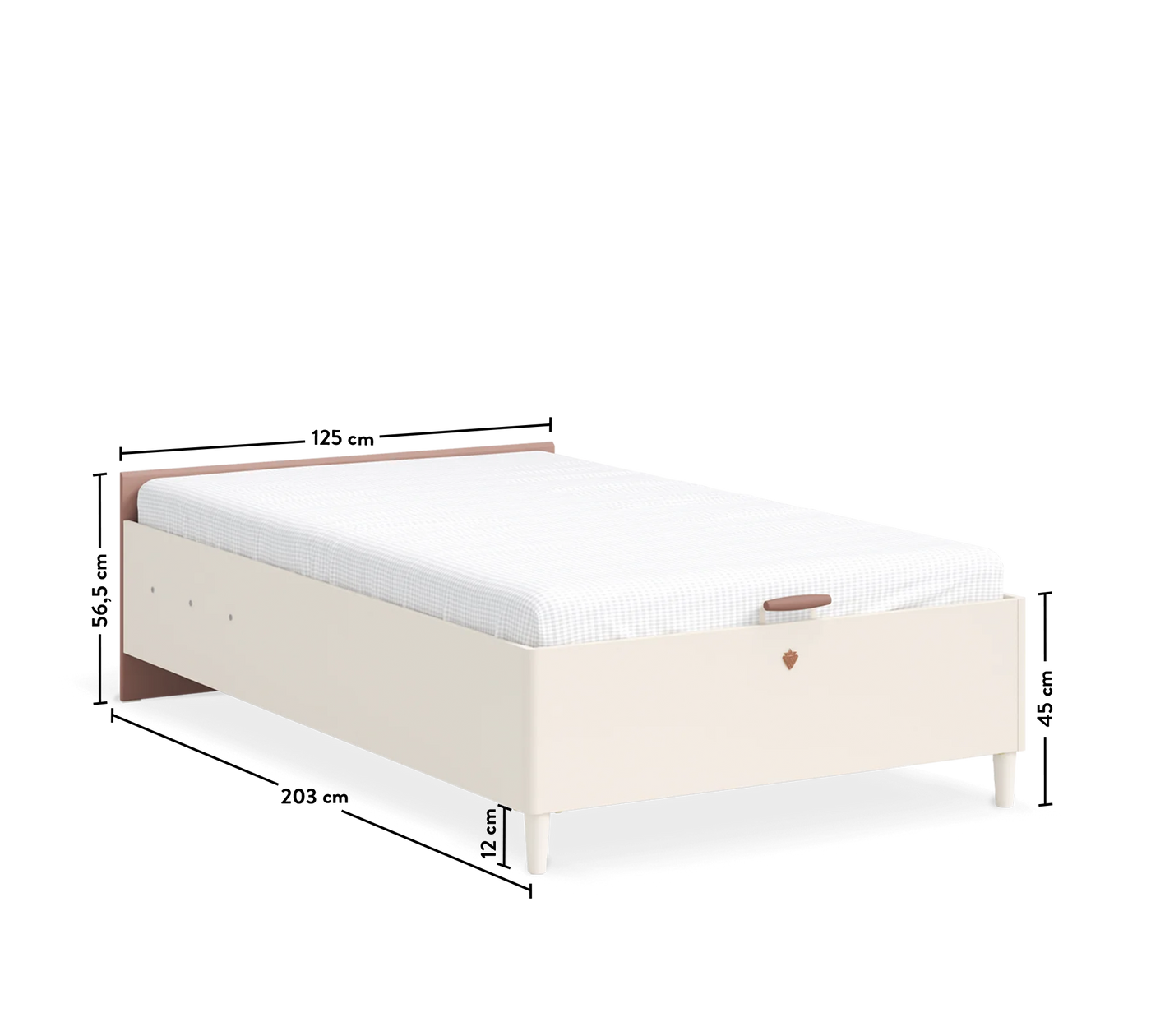 Elegance Headless Bed With Base (120x200 cm)