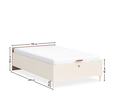 Elegance Headless Bed With Base (120x200 cm)