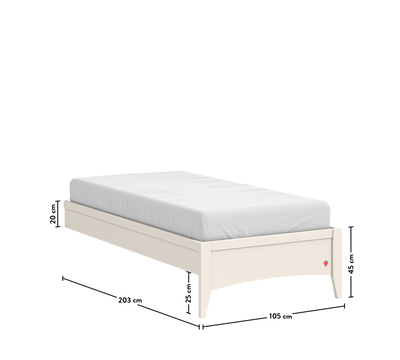 Lapel Headless Bed (100x200 cm)