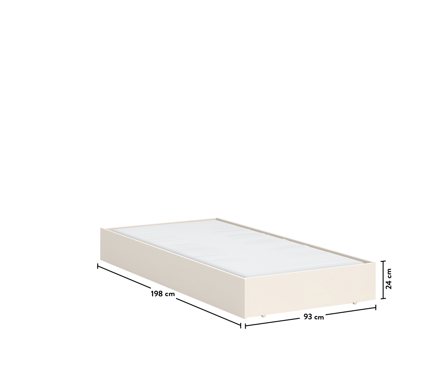 Lapel Pull-out Bed (90x190 cm)