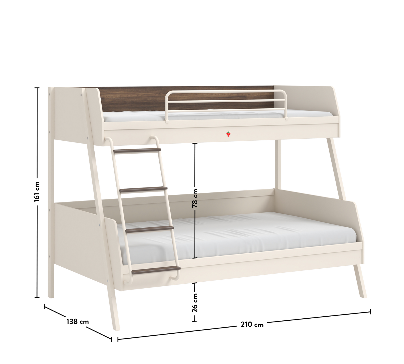 Lapel Large Bunk Bed (90x200-120x200 cm)