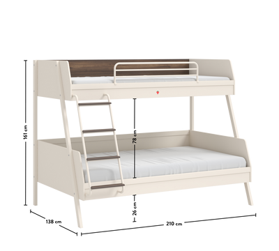 Lapel Large Bunk Bed (90x200-120x200 cm)