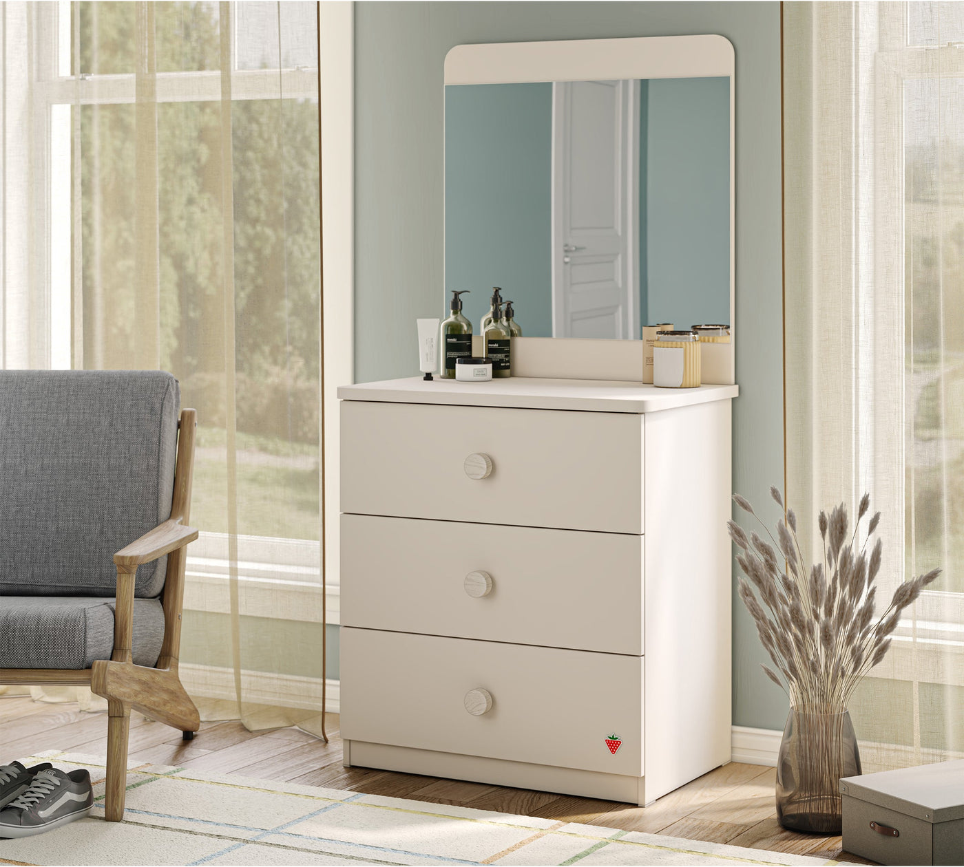 Varia Line Mirrored Dresser