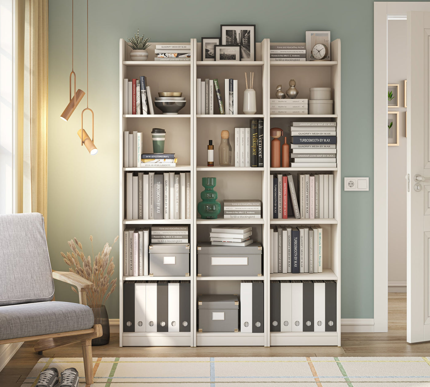 Varia Cream Bookcase Without Door