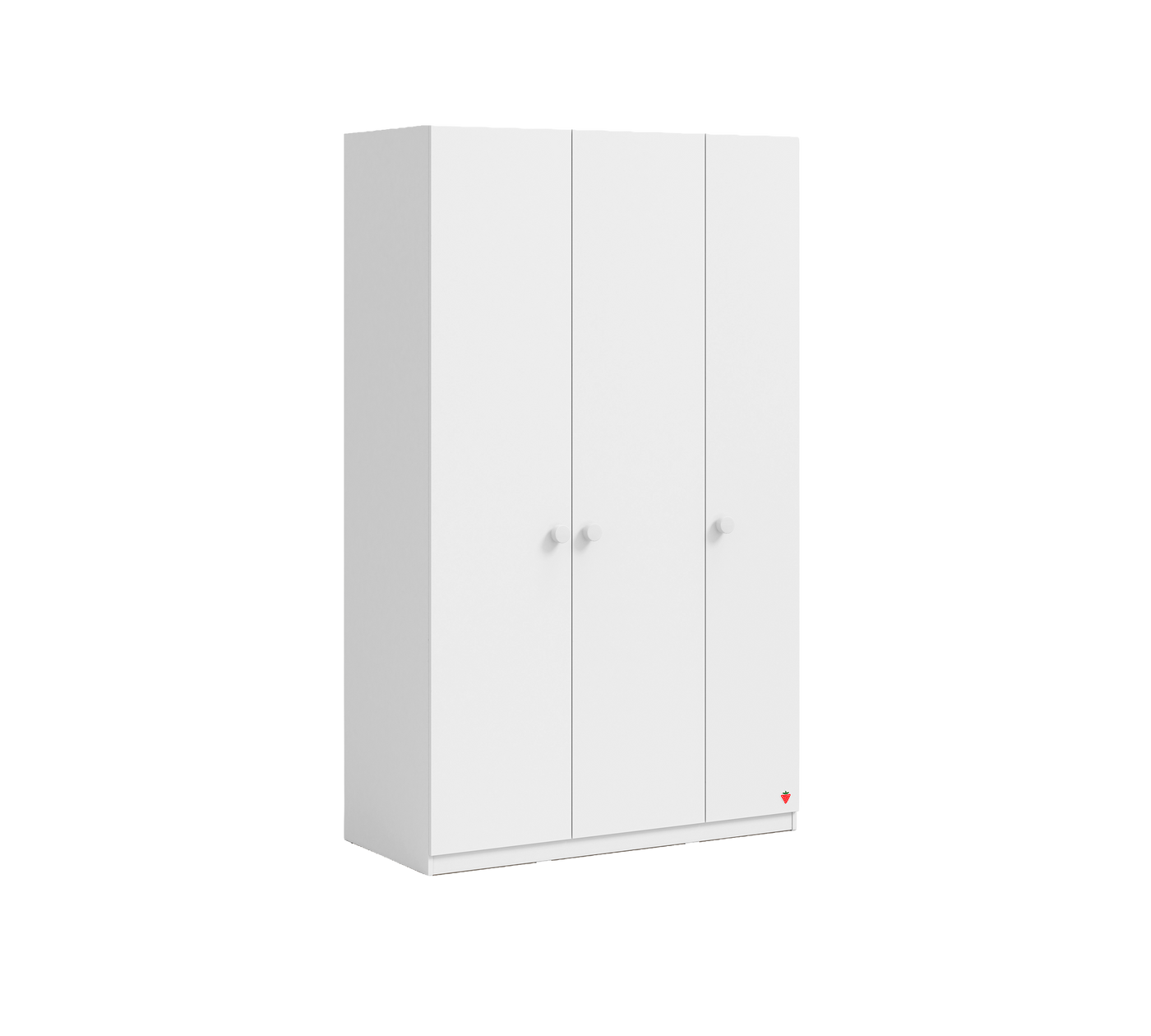 Varia White 3 Doors Line Wardrobe