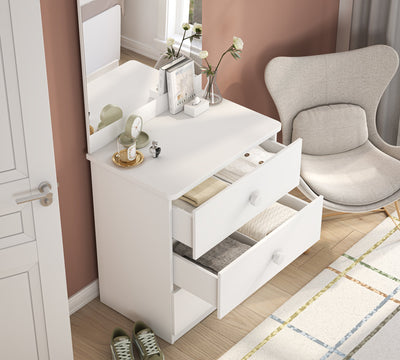 Varia White Line Mirrored Dresser