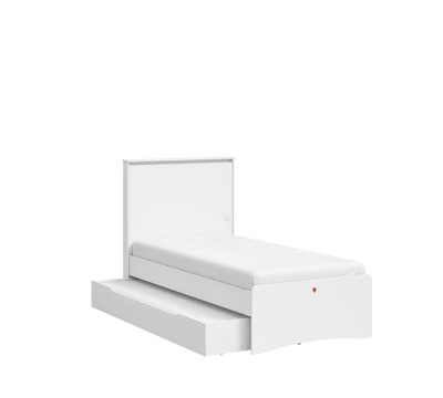 Varia White Pull-out Bed (90x190 cm)