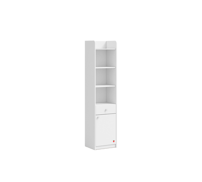 Varia White Bookcase With Drawer