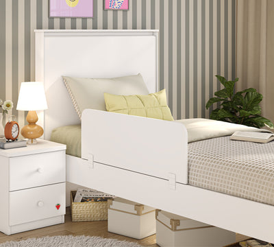 Varia White Nightstand