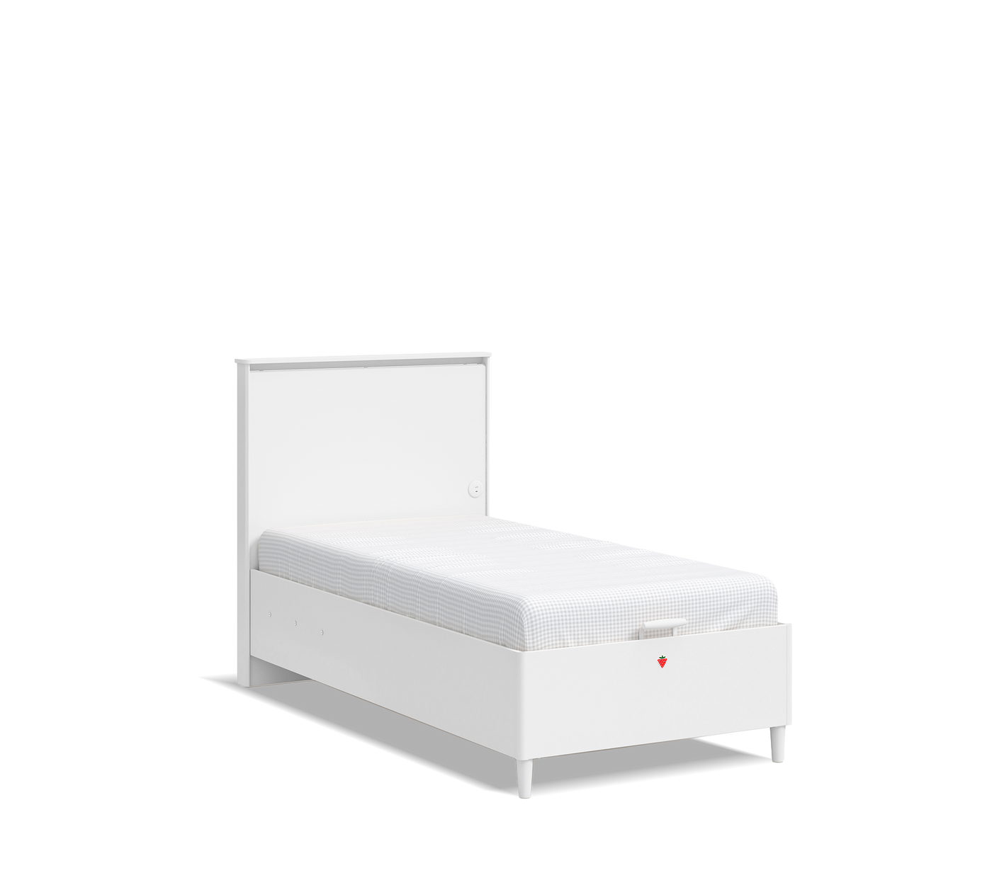 Varia White Bed With Base