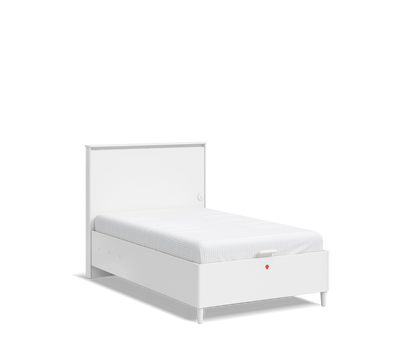 Varia White Bed With Base