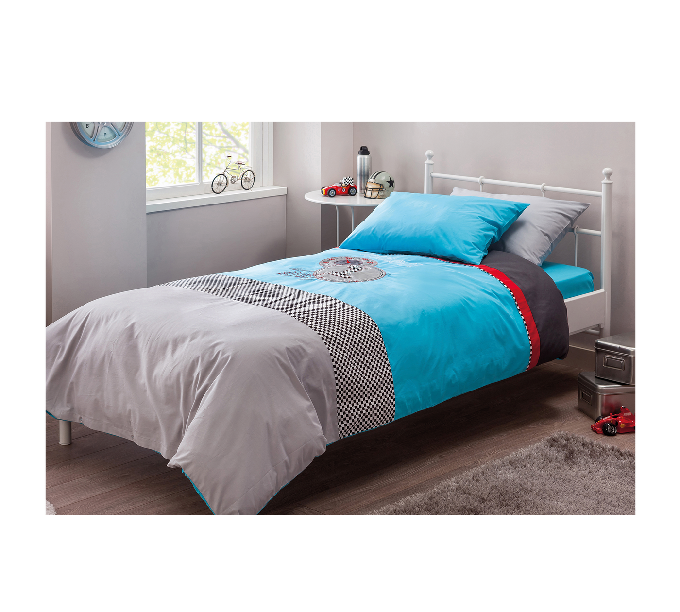 Biconcept Duvet Set (Blue) (160x220 cm)