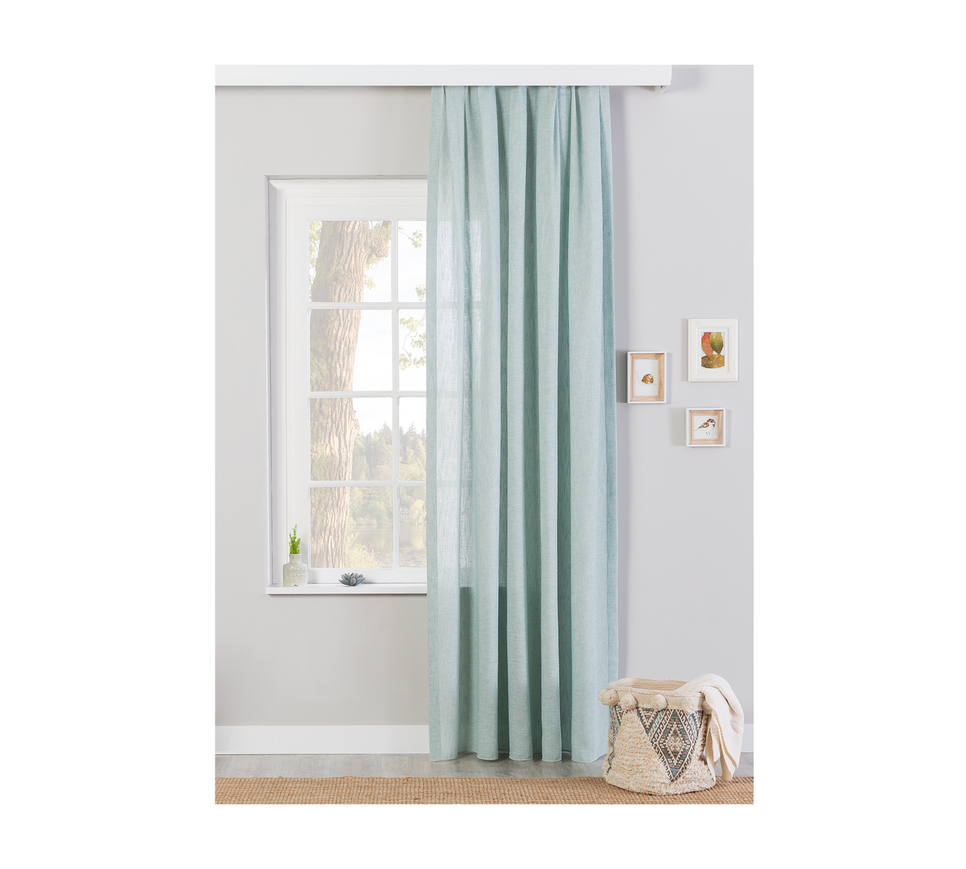 Dressy Background Curtain Mint (100x260 cm)