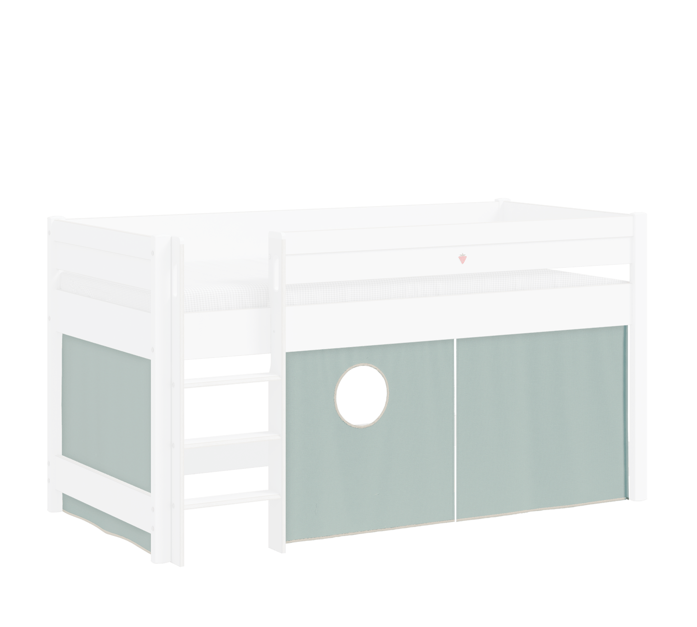 Montes Vorhang-Sett für Halbhohes Bett (Grün)