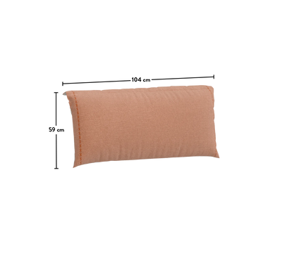 Headboard Cushion Salmon-Beige (100x200 cm)