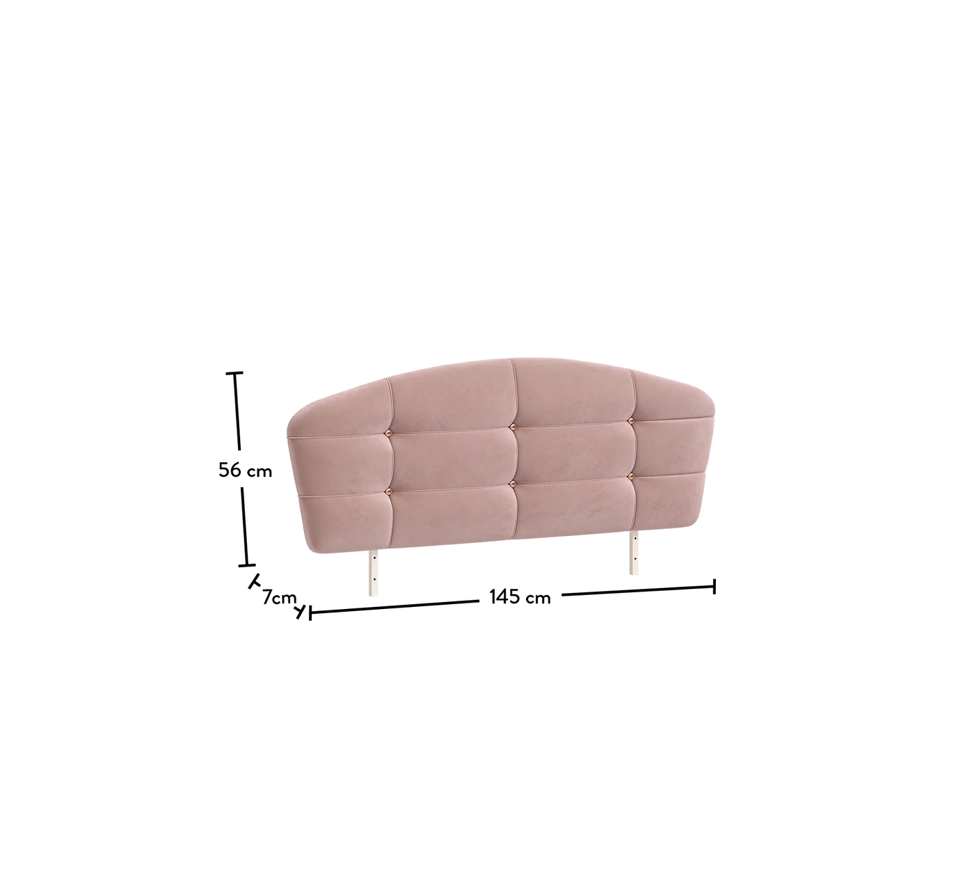 Elegance Upholstered Headboard (120 cm)