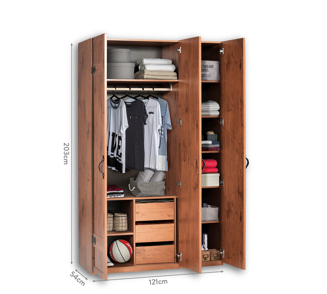 Pirate 3 Doors Wardrobe – Cilek World