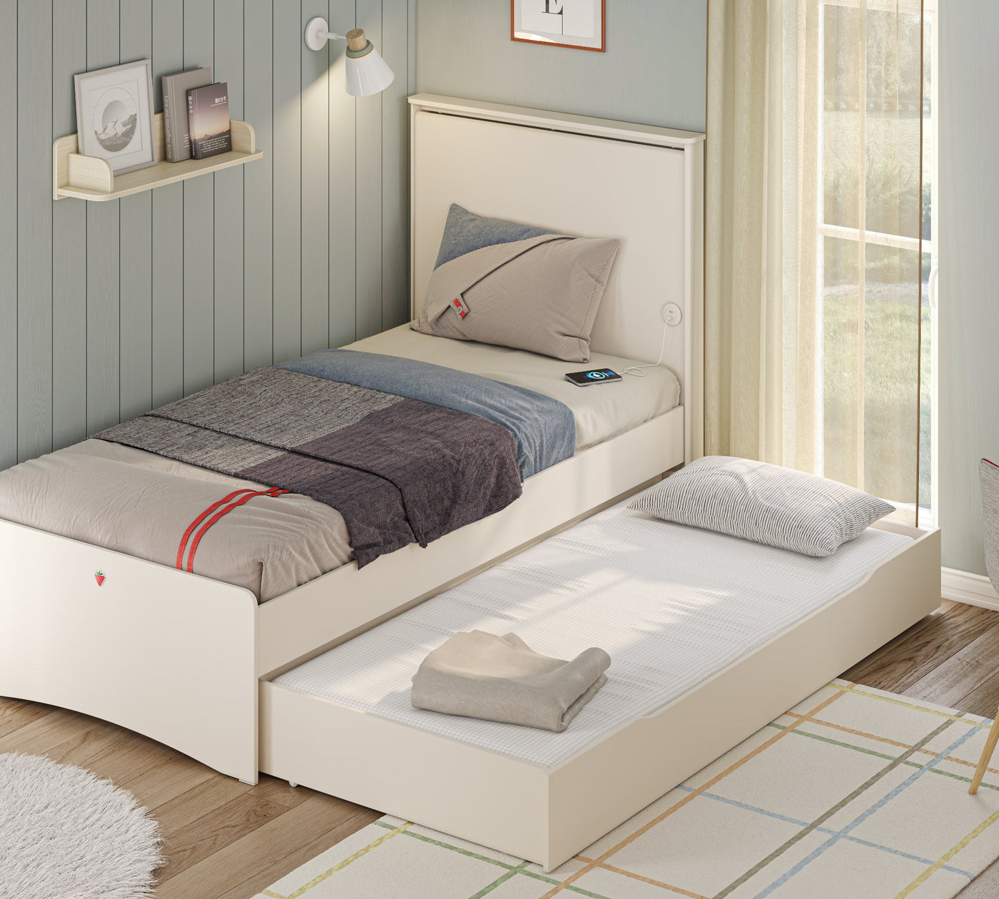 Lapel Pull-out Bed (90x190 cm)