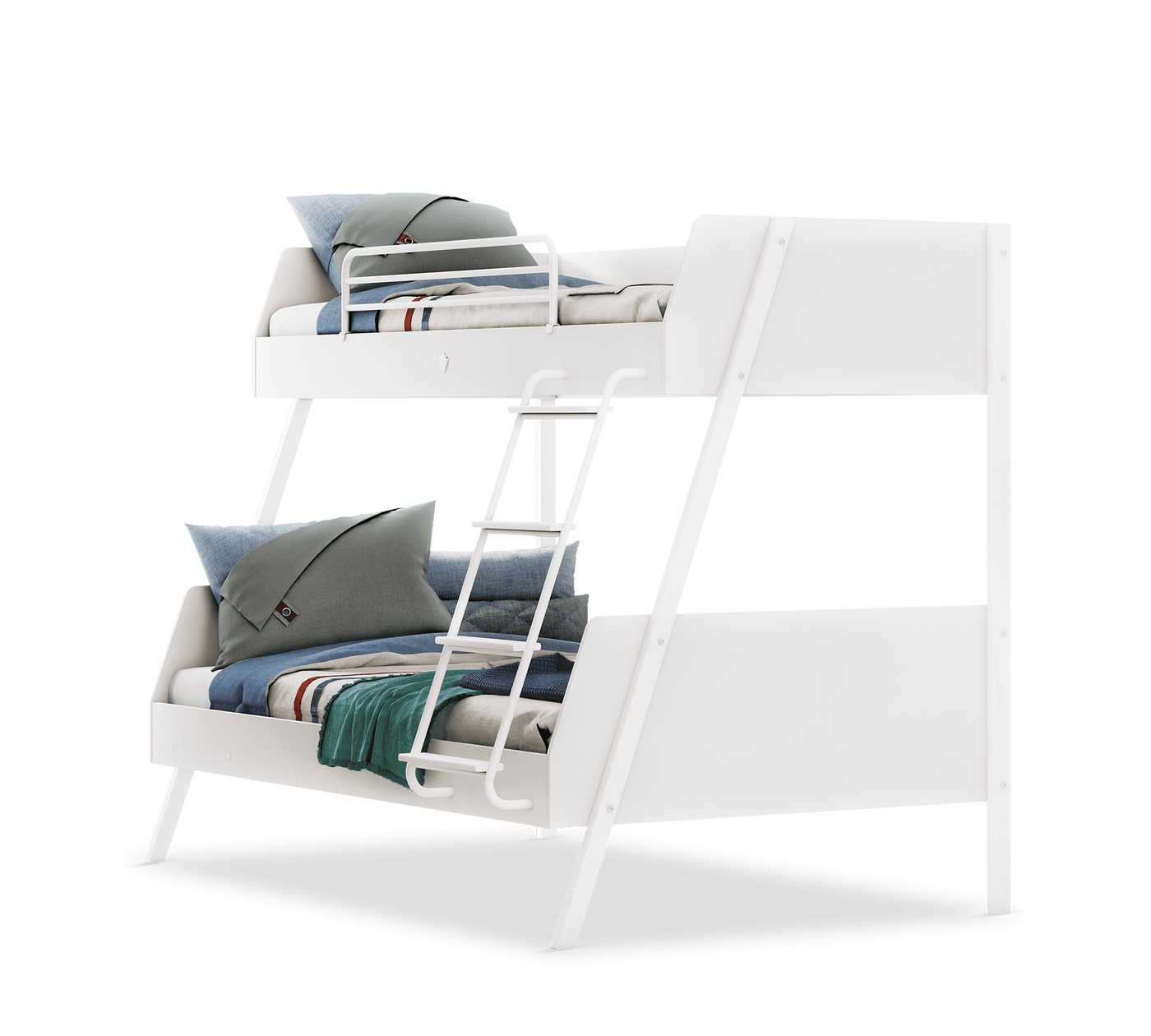 Large Bunk Bed White (90x200-120x200 cm)