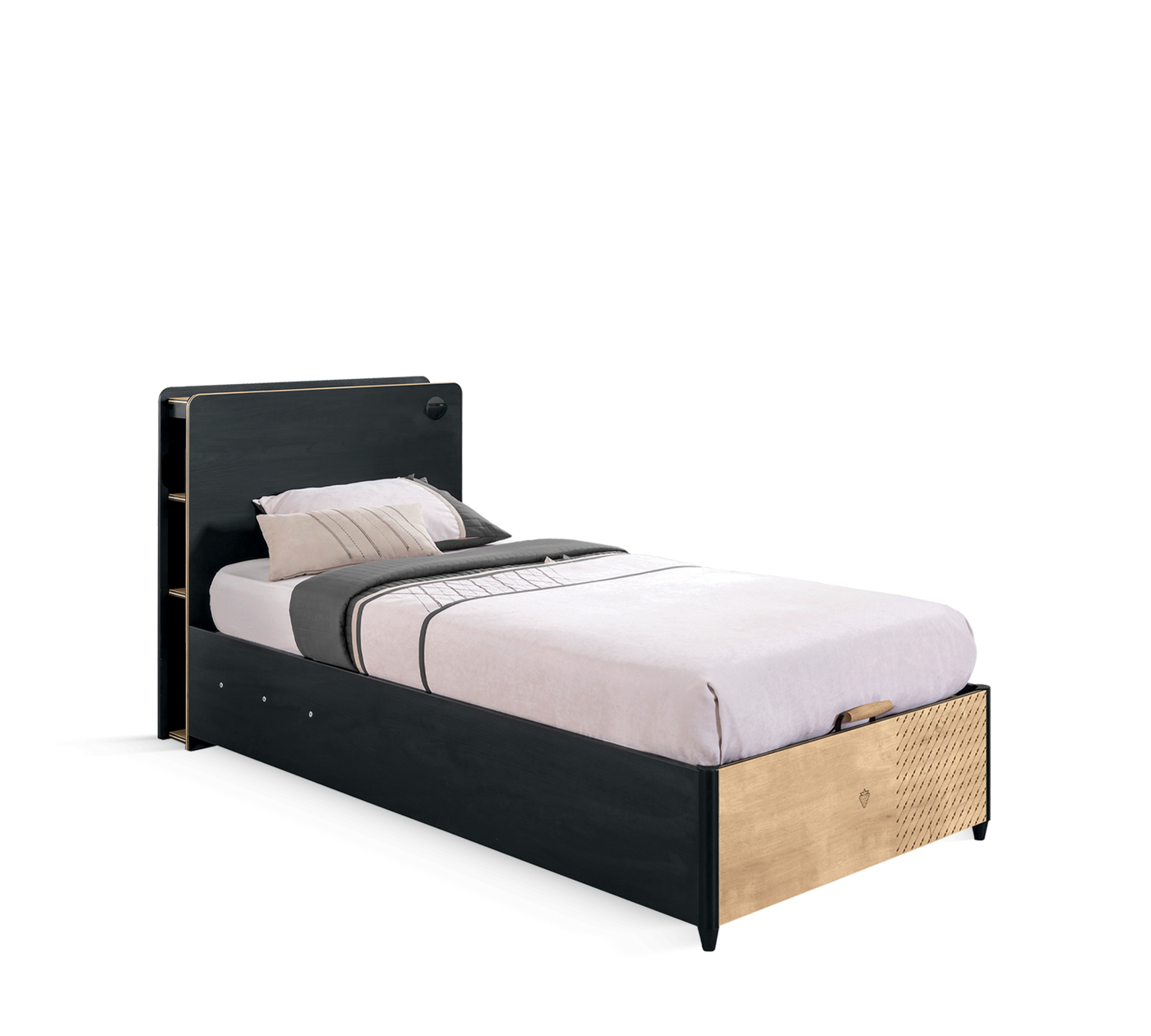 BLACK, سرير مع مخزن (100X200 سم)