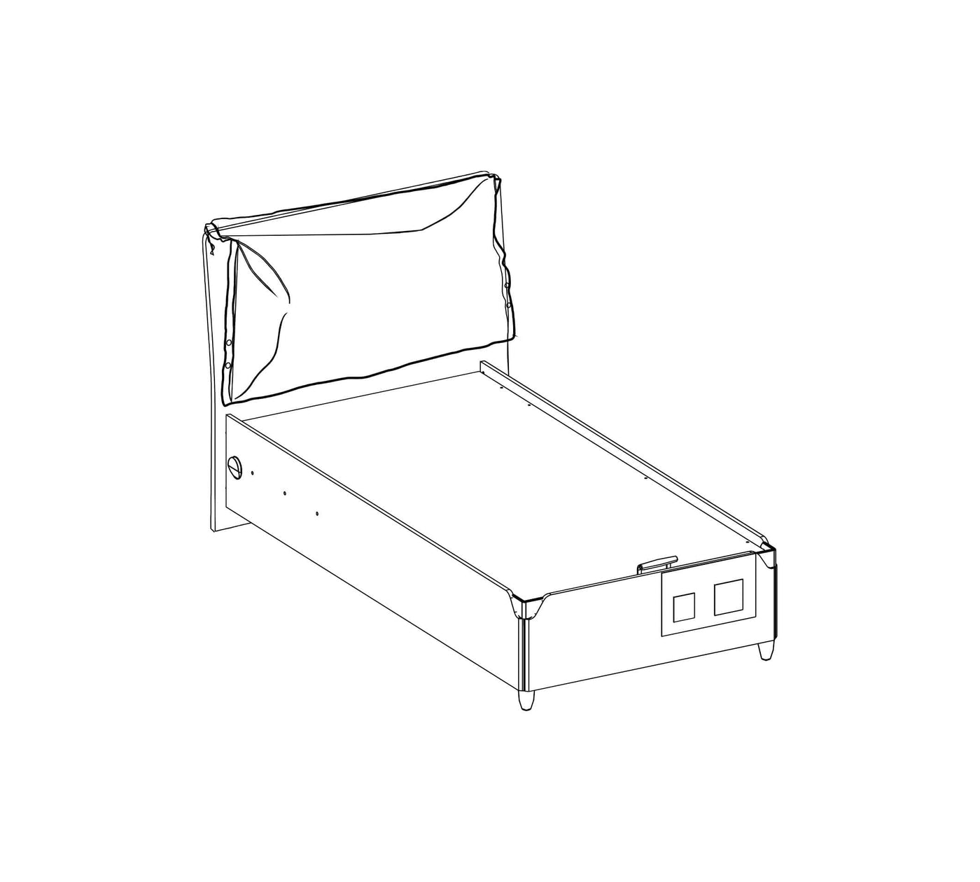 Duo Bed With Base (100x200 cm)