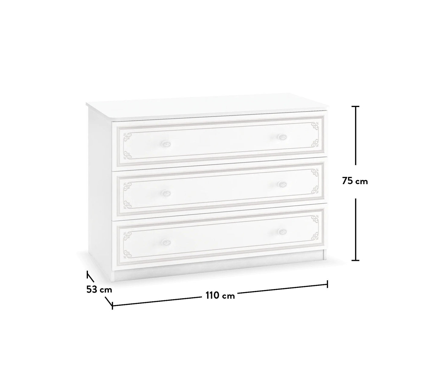 Selena Grey Large Dresser