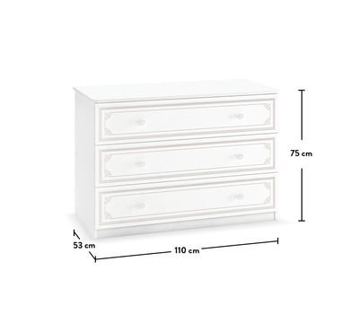 Selena Grey Large Dresser